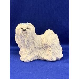 United Design White Lhasa Apso Dog Figurine